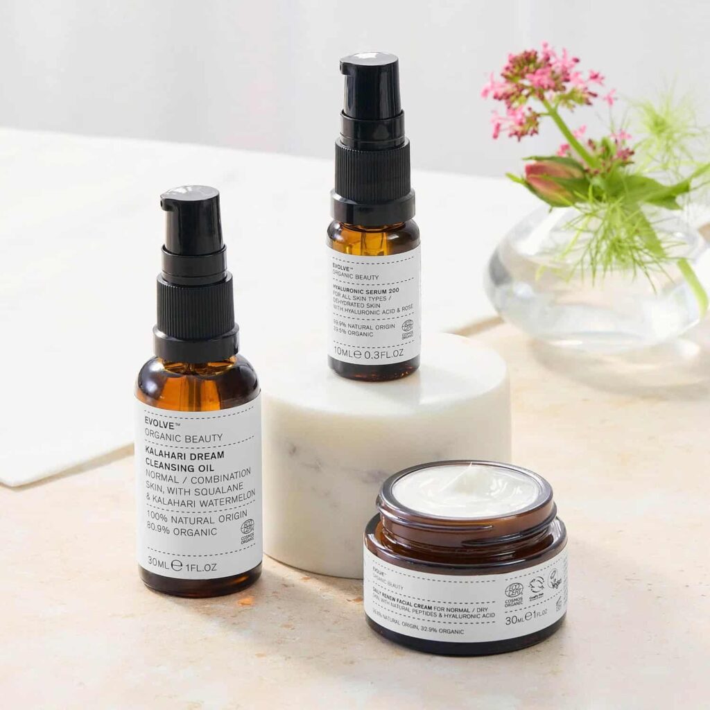 Evolve sustainable skincare discovery set