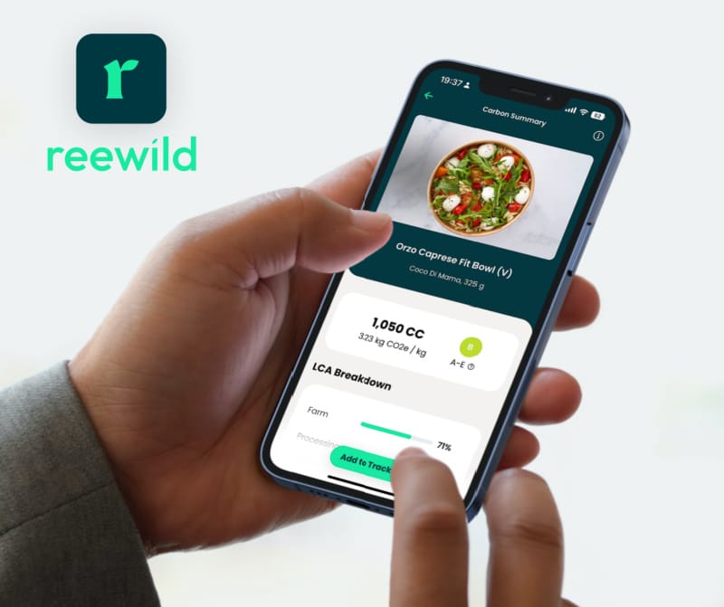 Reewild low carbon food app.